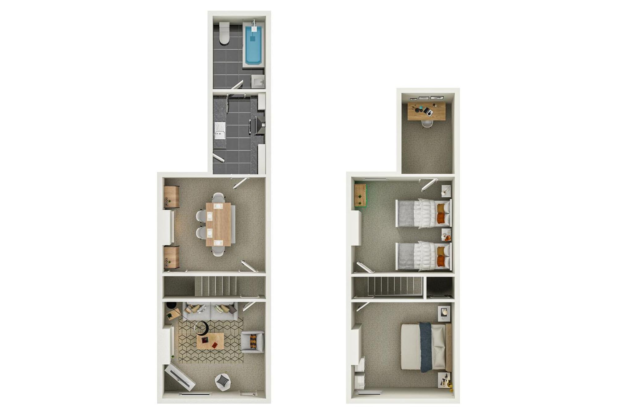 2br Marlborough Rest Free Parking Workspace *